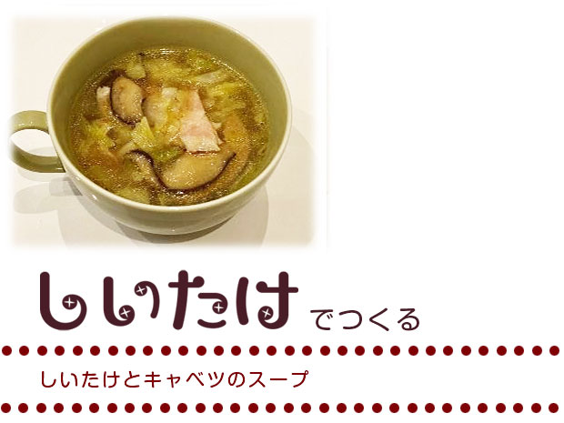 しいたけとキャベツのスープ